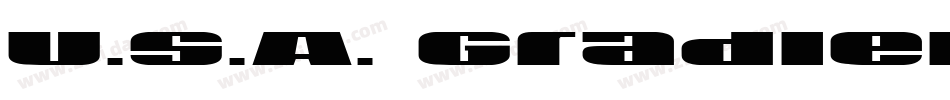 U.S.A. Gradient(1)字体转换
